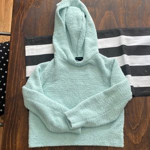 Girls Art class fuzzy hoodie sweater. M (7/8)